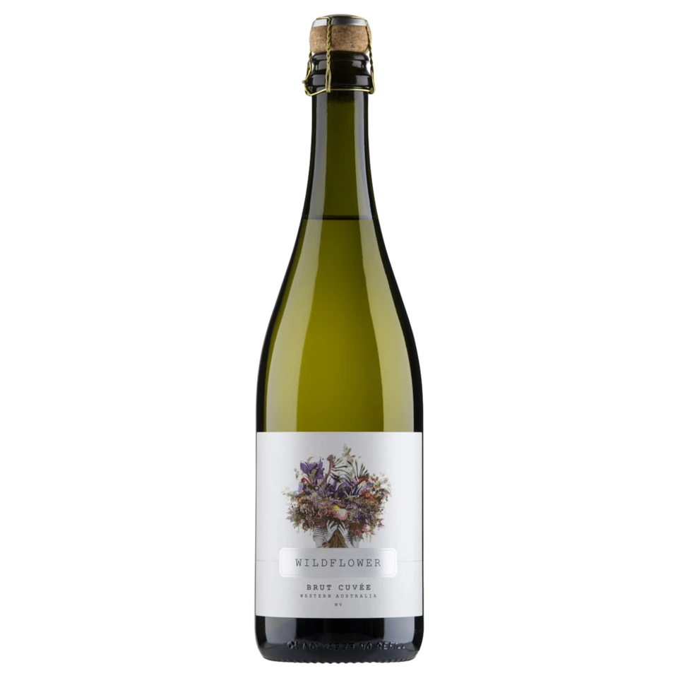 A bottle of NV Wildflower Cuvee Brut Western Australia 750ml Sparkling Wine
