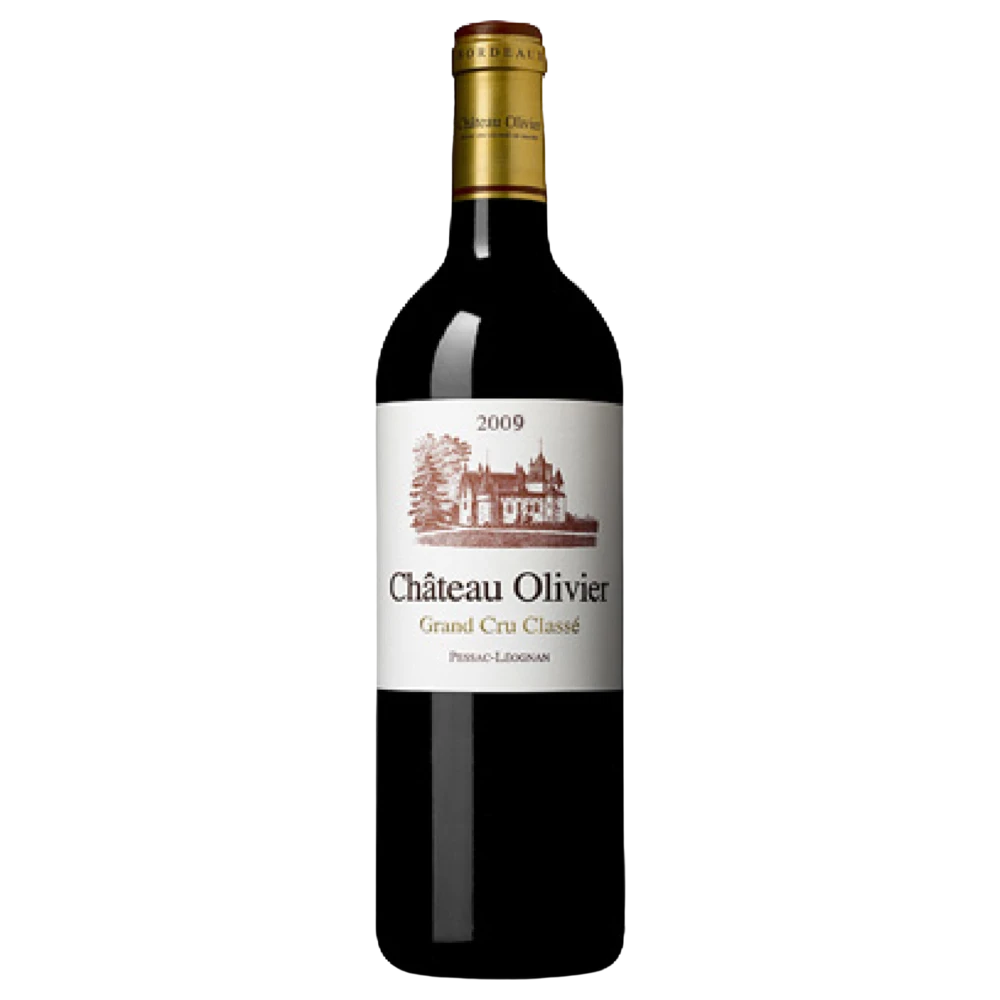 A bottle of 2021 Chateau Olivier 750ml Red Wine
