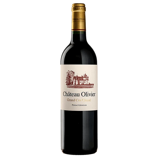A bottle of 2022 Chateau Olivier 375ml Red Wine