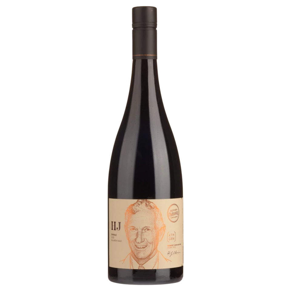 A bottle of 2021 Olivers Taranga HJ Reserve Shiraz 750ml Red Wine
