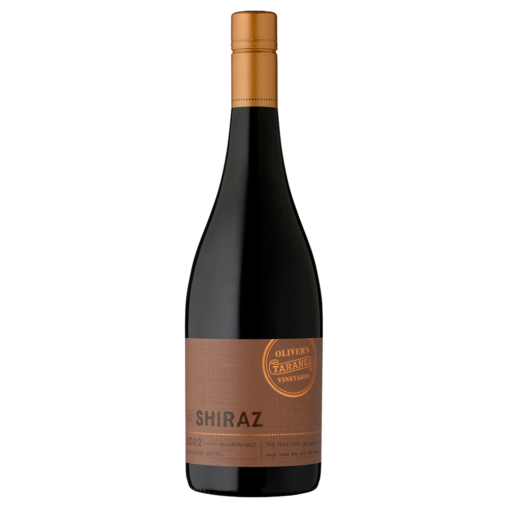 A bottle of 2022 Olivers Taranga Shiraz 6 Pk 750ml Red Wine