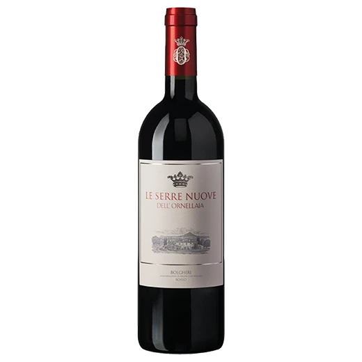 A bottle of 2020 Ornellaia Le Serre Nuove dell’Ornellaia 750ml Red Wine