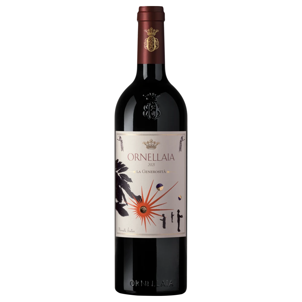 A bottle of 2021 Ornellaia Vendemmia"La Generosita" 3000ml Red Wine