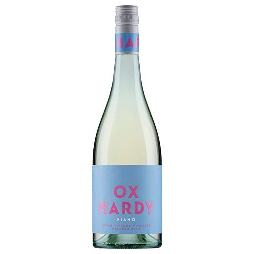 A bottle of 2024 Ox Hardy Upper Tintara Fiano 750ml White Wine