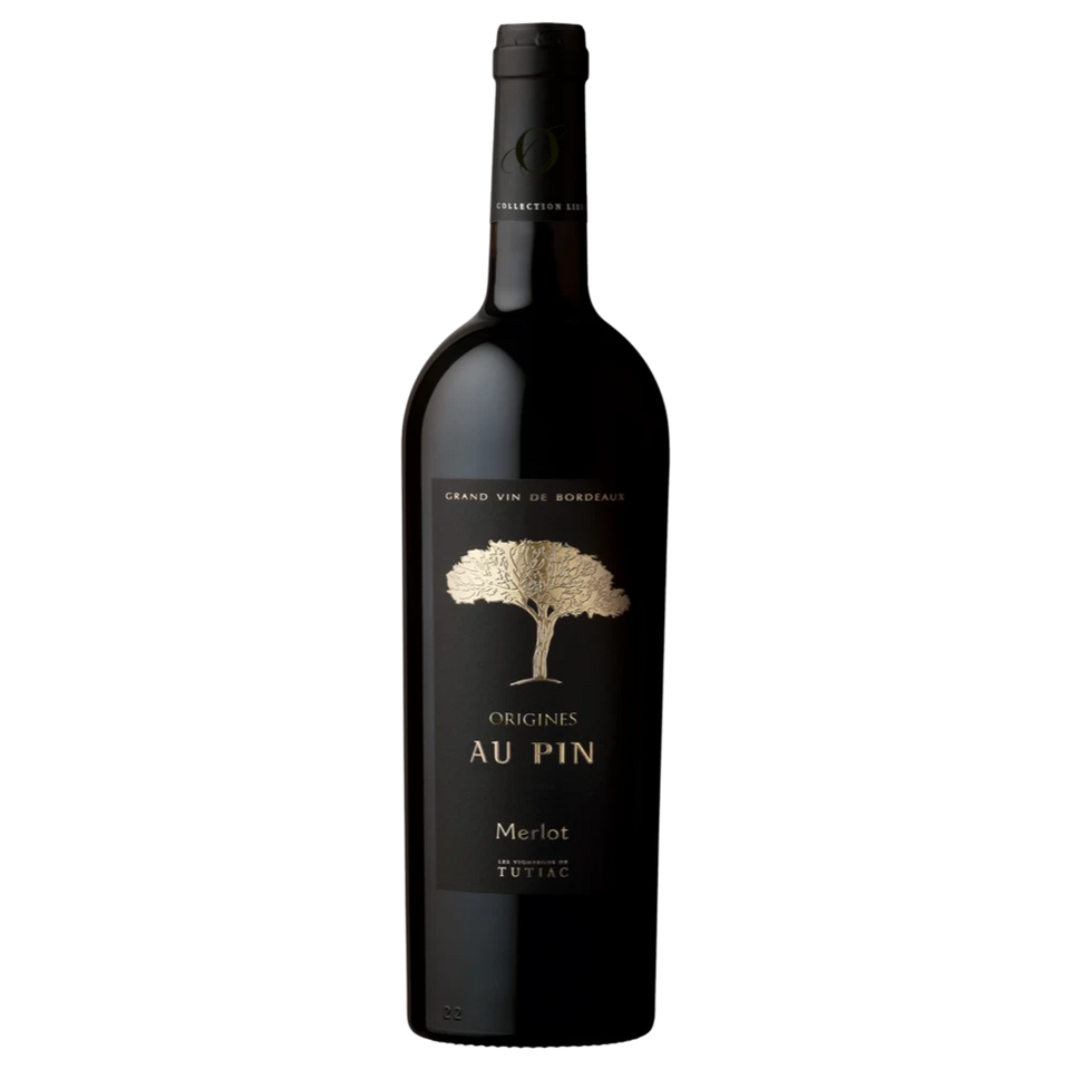A bottle of 2016 Tutiac Origines Au Pin Blaye Côtes de Bordeaux Rouge 12.5% 750ml Red Wine