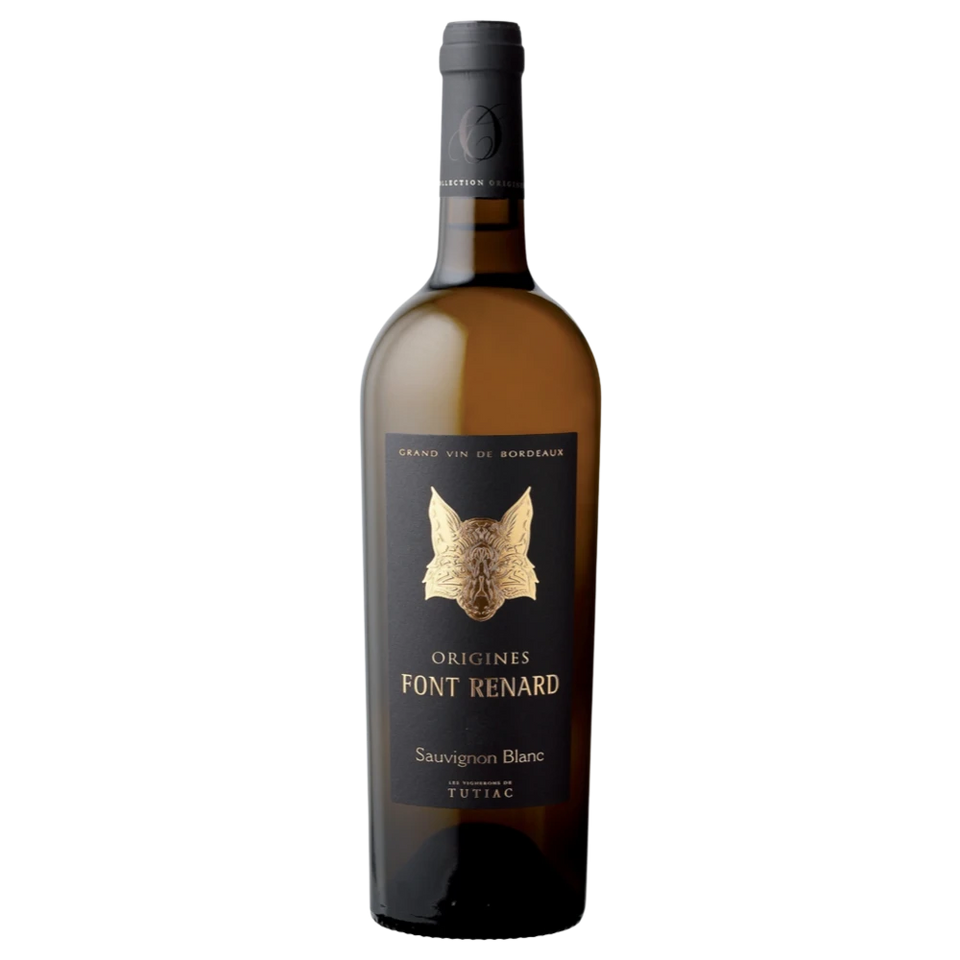 A bottle of 2021 Tutiac Origines Font Renard Blaye Côtes de Bordeaux Blanc 12.5% 750ml White Wine