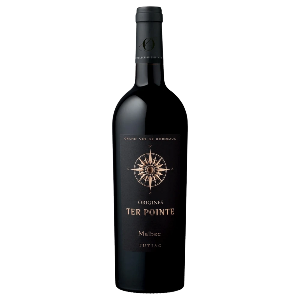 A bottle of 2019 Tutiac Origines Ter Pointe Blaye Côtes de Bordeaux Rouge 12.5% 750ml Red Wine