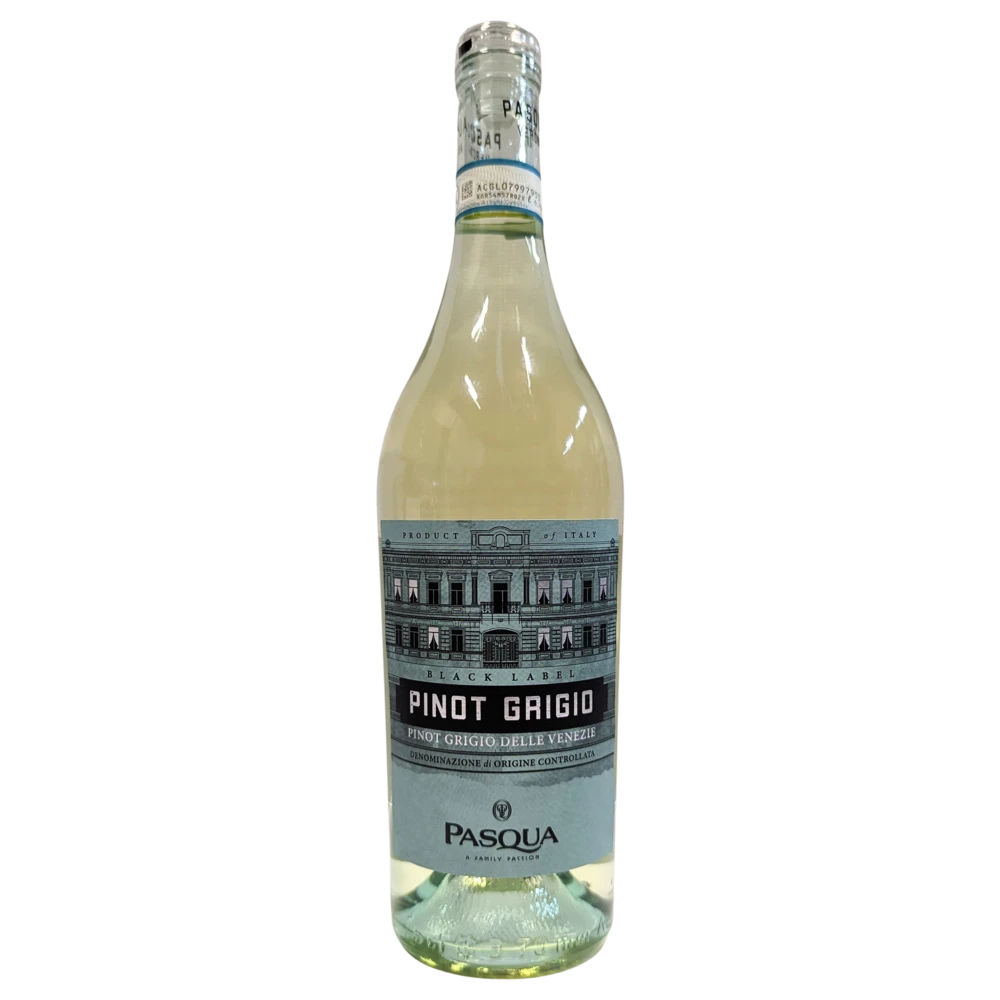 A bottle of Pasqua Black Label Pinot Grigio DOC 2021 750ml White Wine