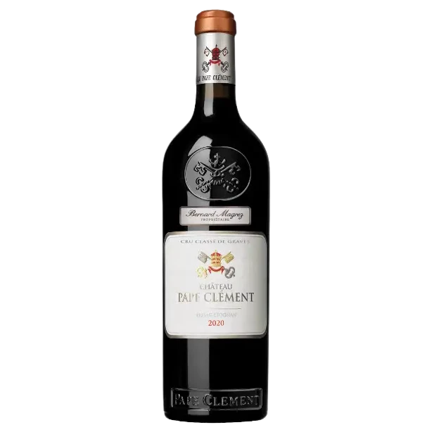 A bottle of 2020 Chateau Pape Clement 375ml Red Wine