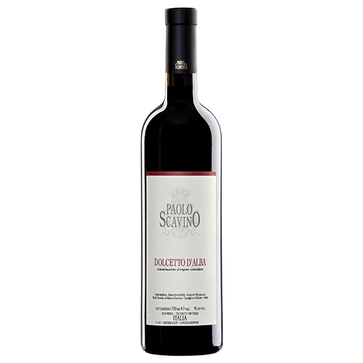 A bottle of 2023 Paolo Scavino Dolcetto d'Alba DOC 750ml Red Wine