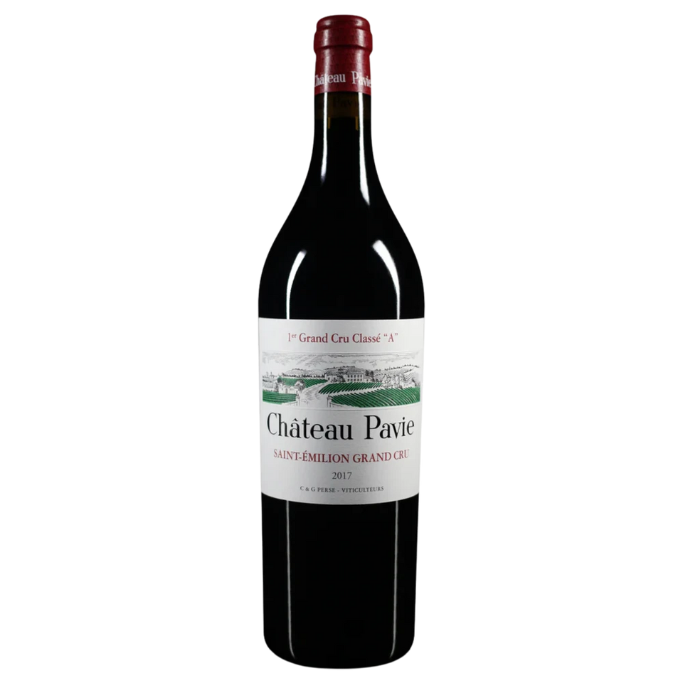 A bottle of 2018 Chateau Pavie 15000ml Red Wine