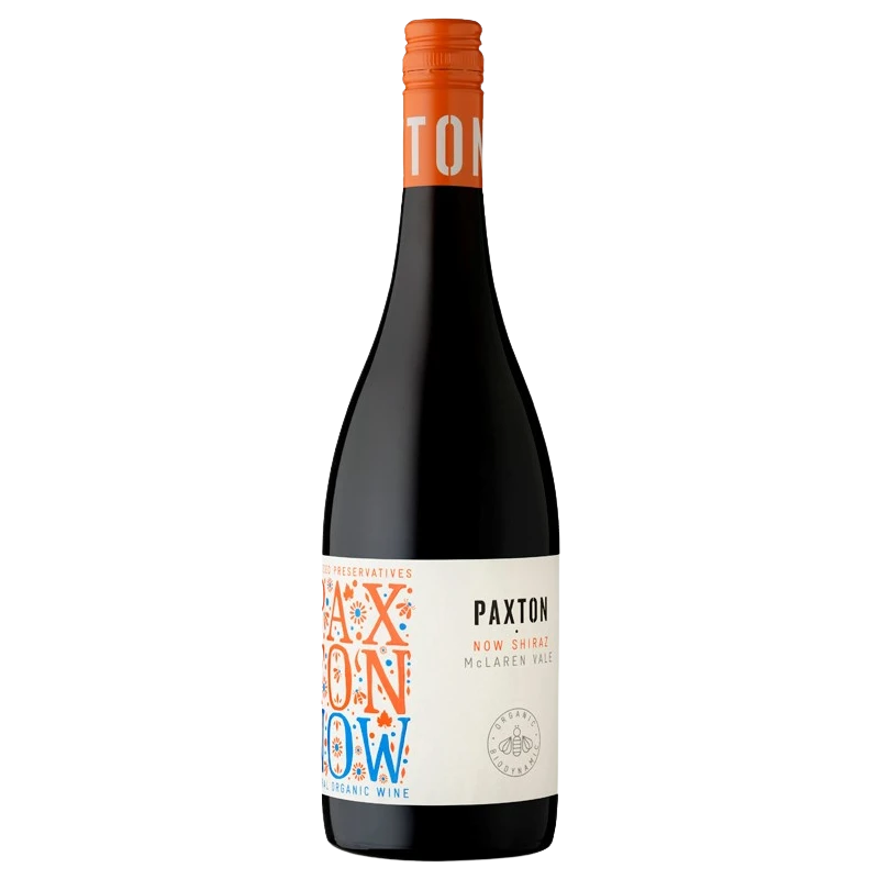A bottle of 2024 Paxton NOW Shiraz 750ml Red Wine