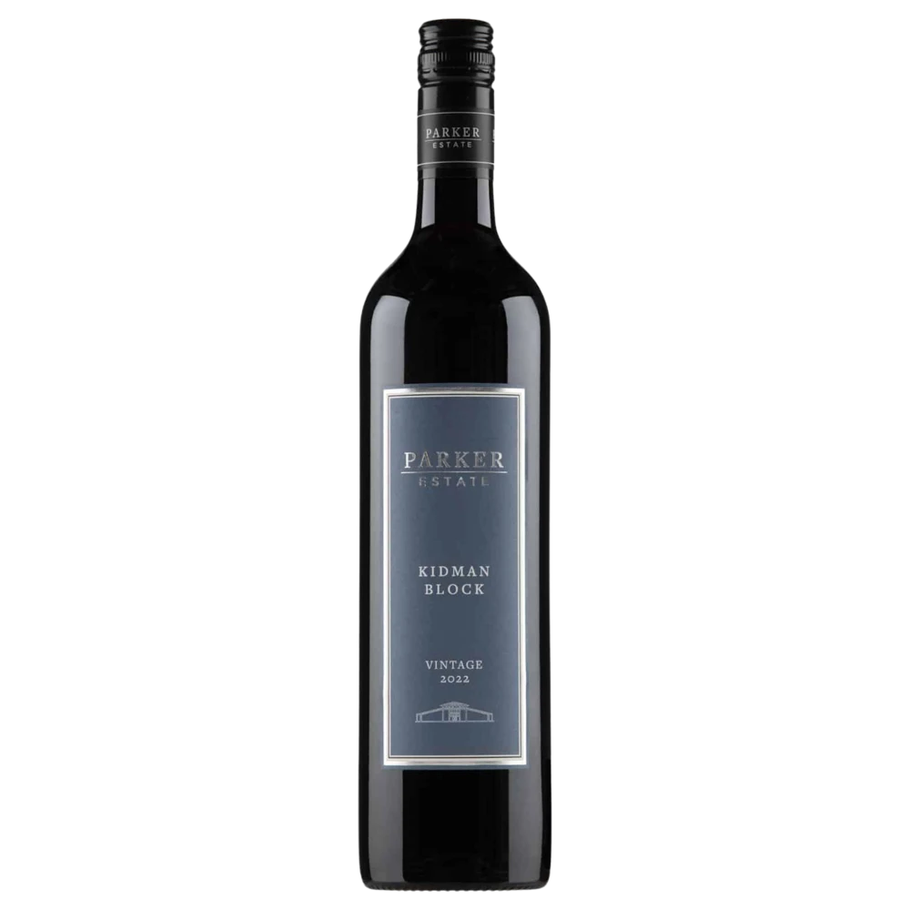 A bottle of Parker Estate Kidman Block Shiraz 2022 750ml Red Wine