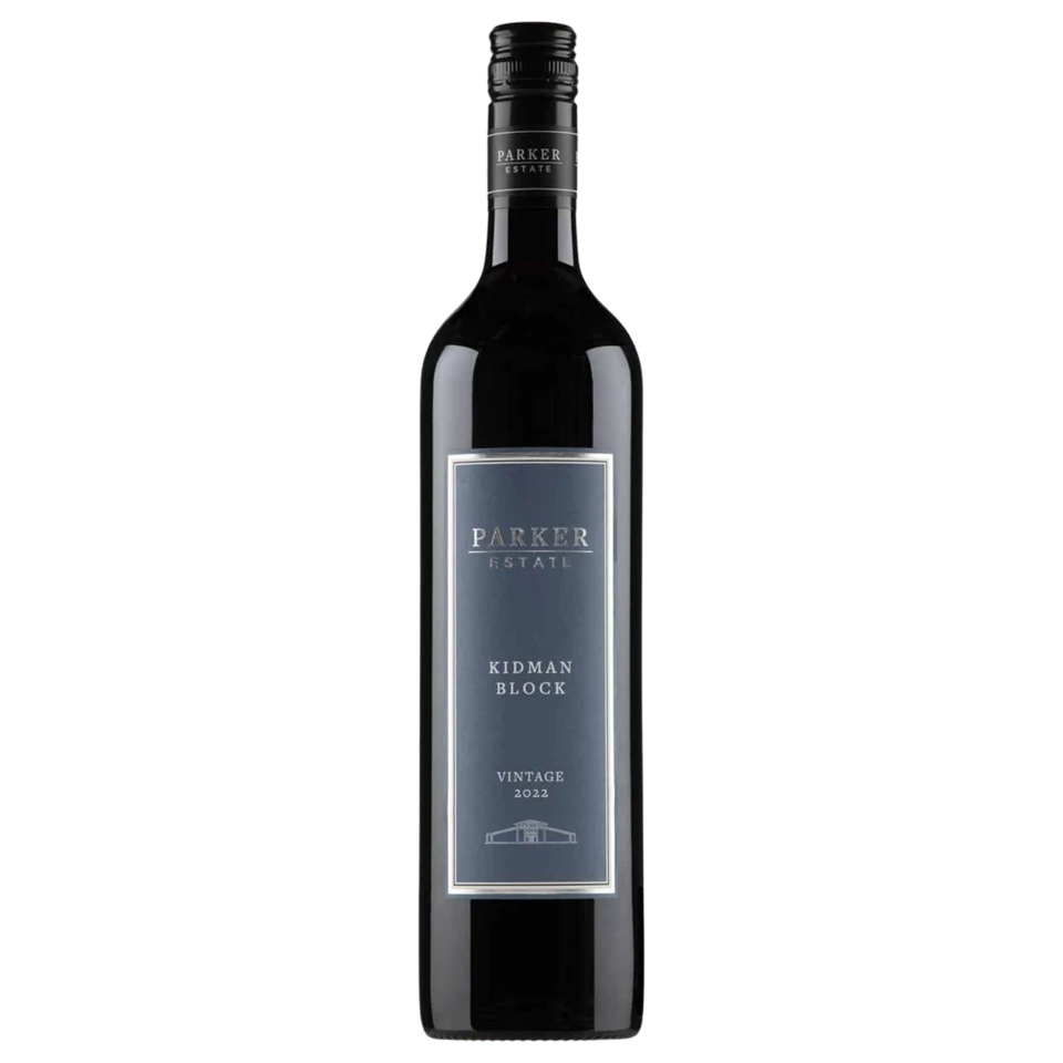 A bottle of Parker Estate Kidman Block Shiraz 2022 750ml Red Wine