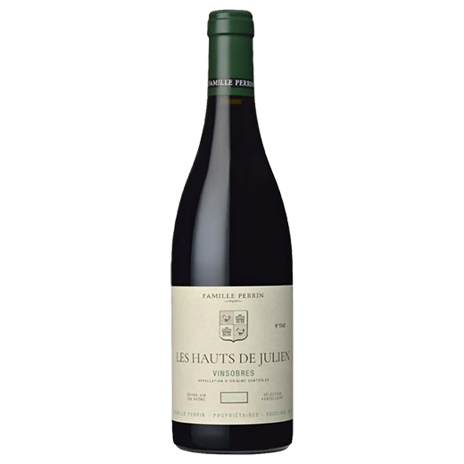 A bottle of 2021 Famille Perrin Vinsobres Les Hauts de Julien Vieille Vignes 750ml Red Wine
