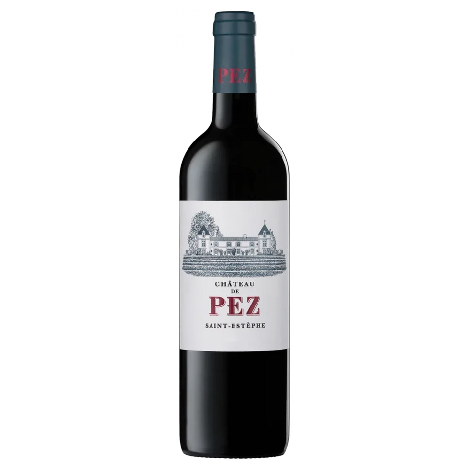 A bottle of 2022 Chateau De Pez 750ml Red Wine