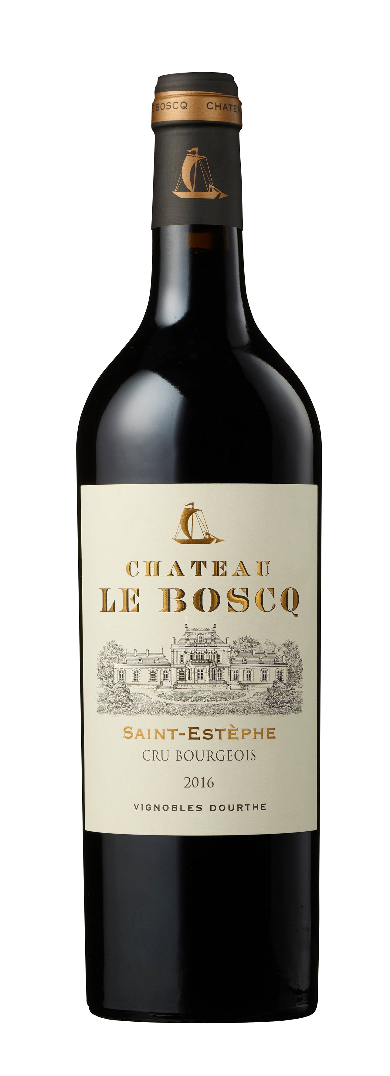 A bottle of 2022 Chateau Le Boscq 375ml Red Wine