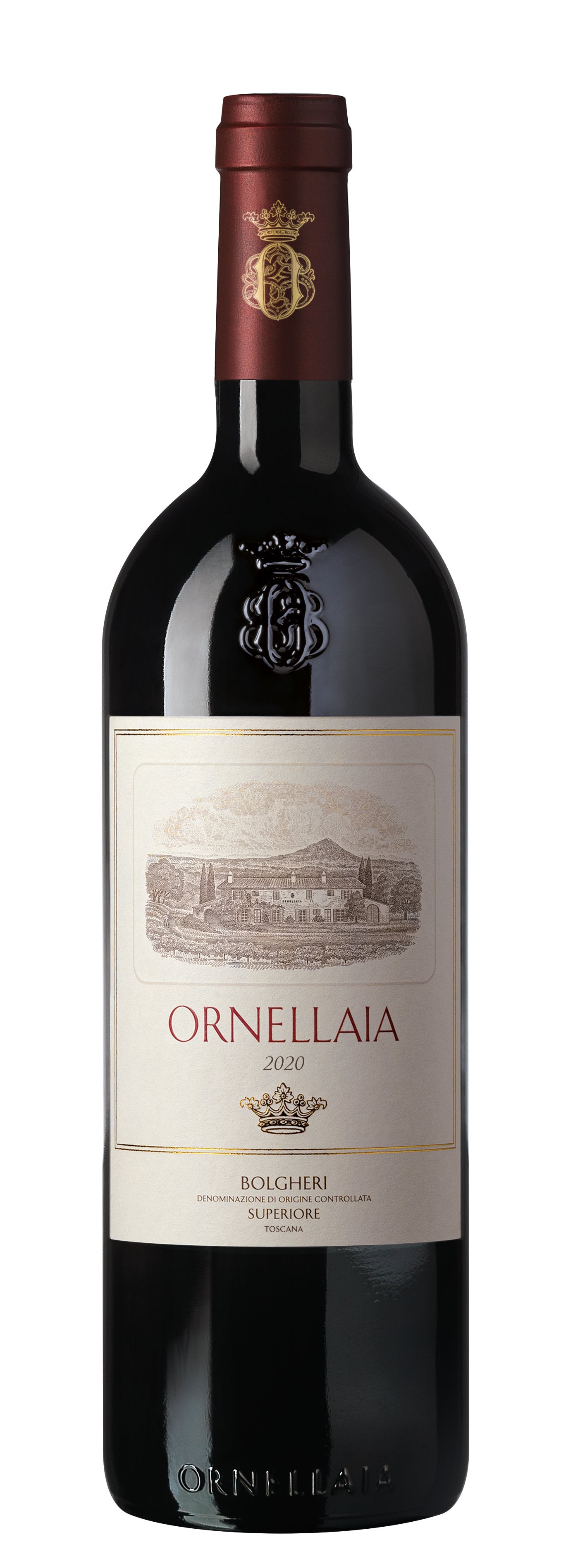 A bottle of 2021 Ornellaia 750ml Red Wine