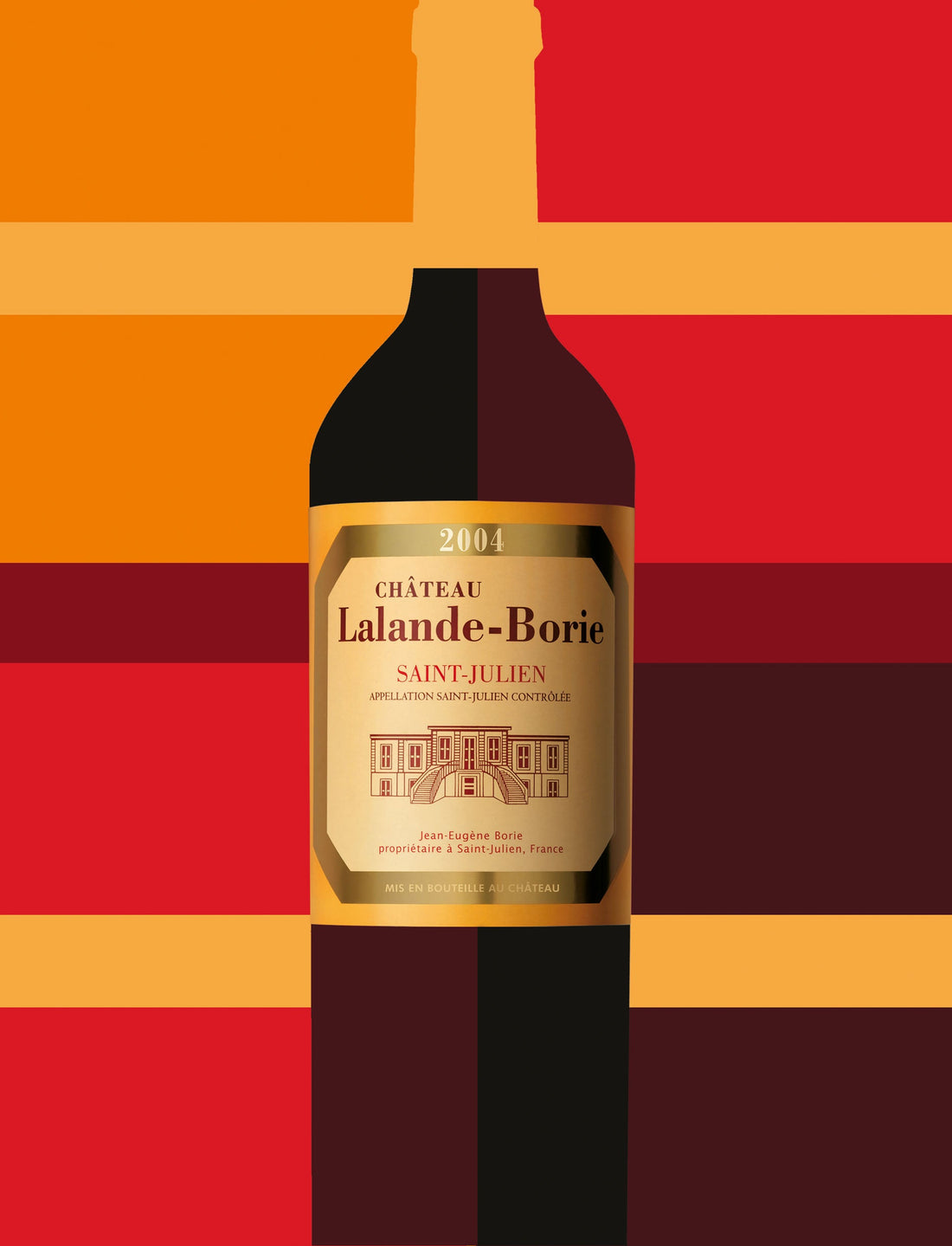 A bottle of 2016 Chateau Lalande Borie 750ml Red Wine