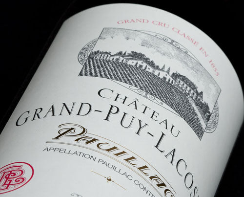 A bottle of 1984 Chateau Grand Puy Lacoste 375ml Red Wine