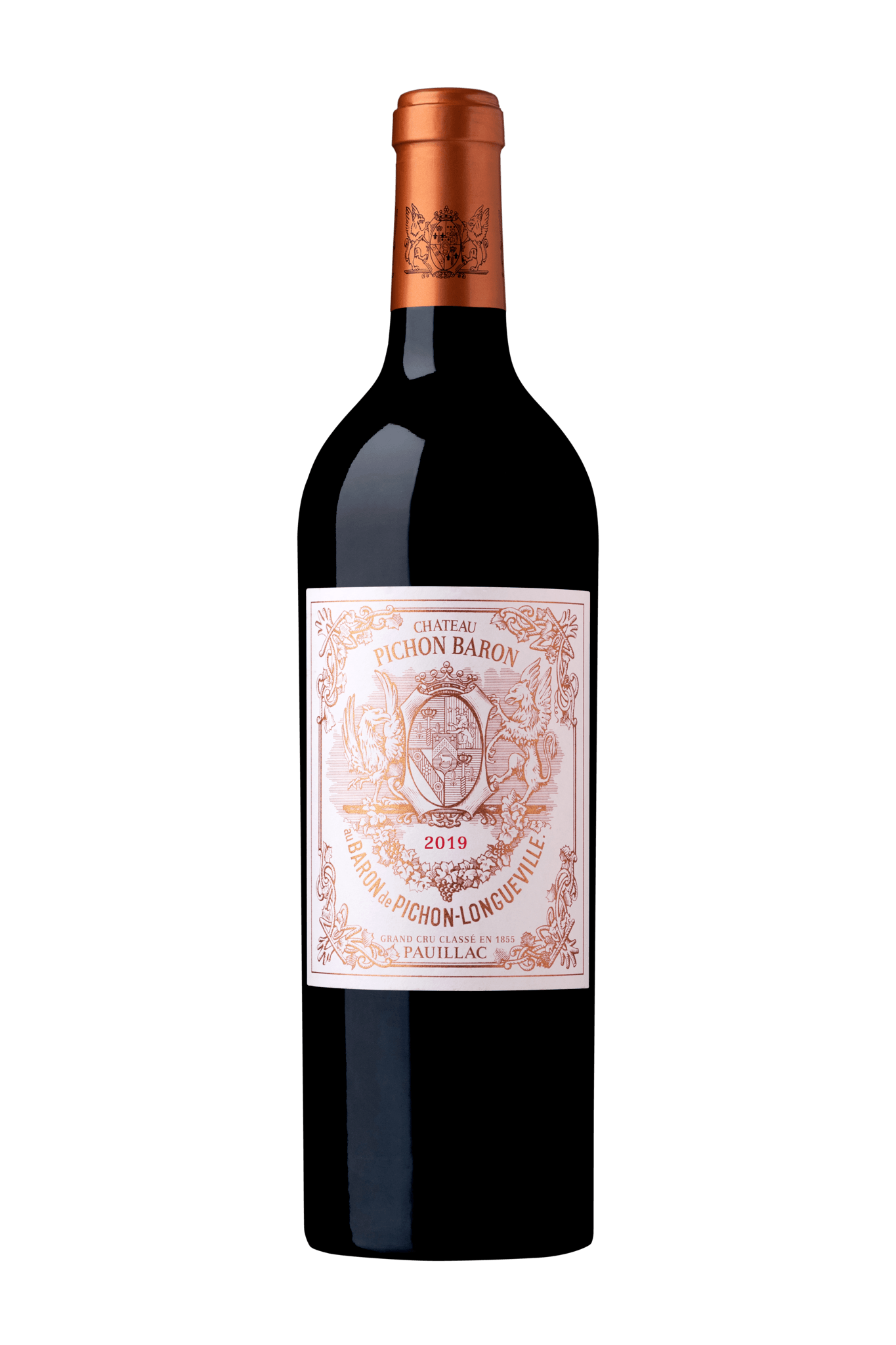 A bottle of 2015 Chateau Pichon Longueville Baron 1500ml Red Wine