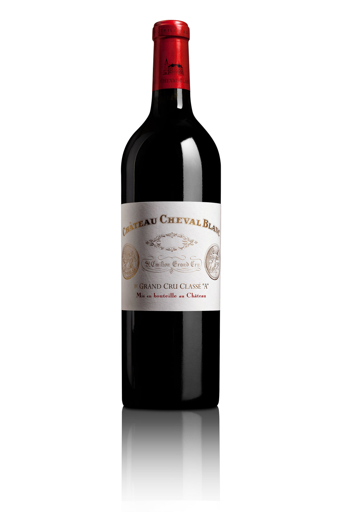 A bottle of 2021 Chateau Cheval Blanc 375ml Red Wine