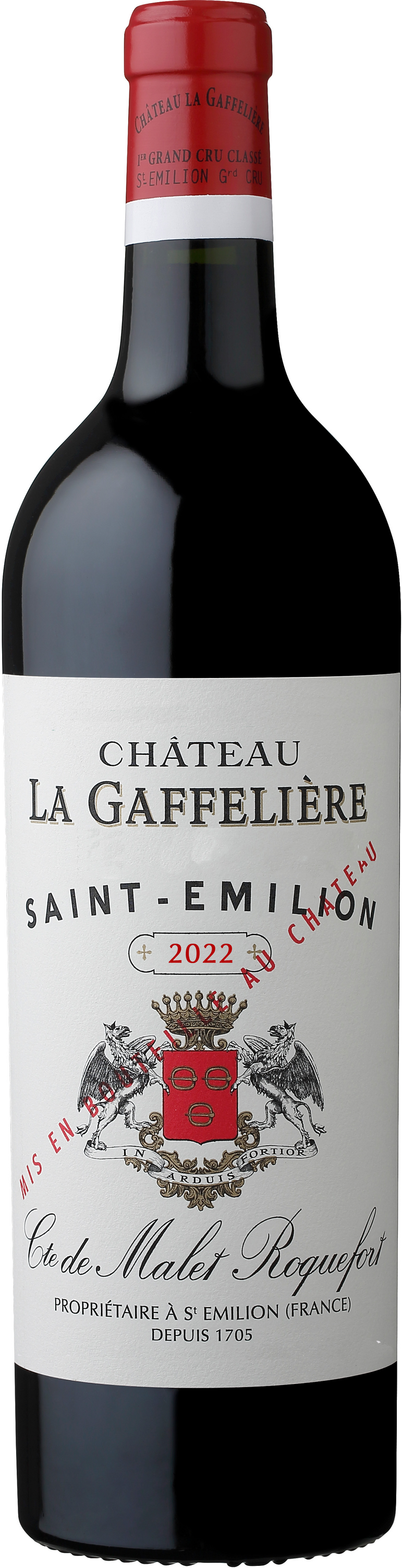 A bottle of 2014 Gaffelière 750ml Red Wine