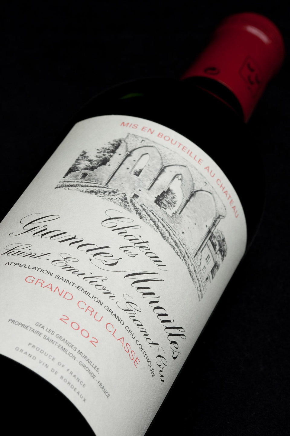A bottle of 2021 Chateau Les Grandes Murailles 750ml Red Wine