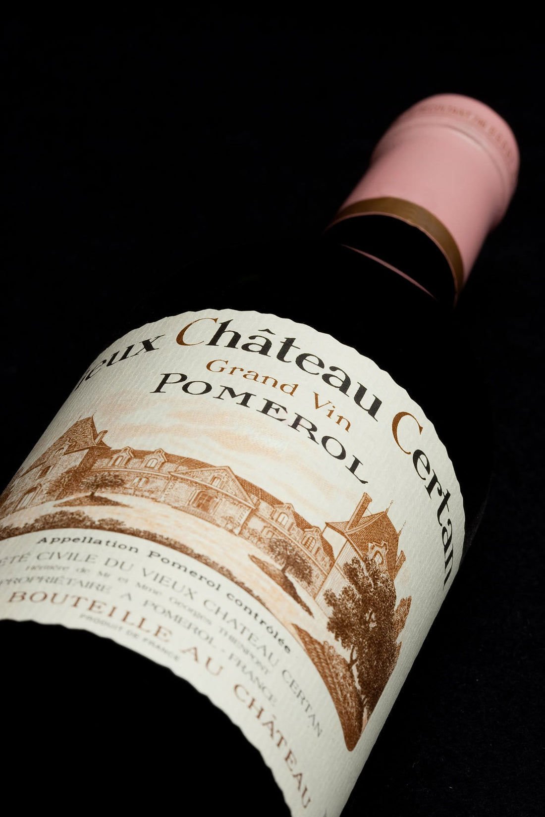 A bottle of 2018 Vieux Chateau Certan 3000ml Red Wine