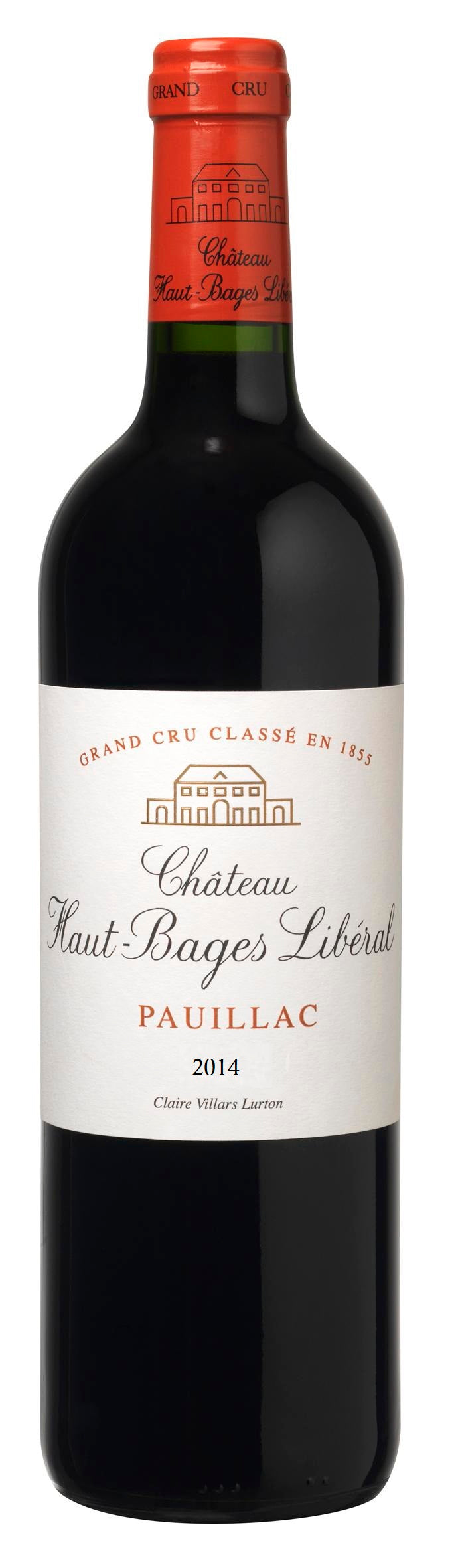 A bottle of 2014 Chateau Haut Bages Liberal 3000ml Red Wine