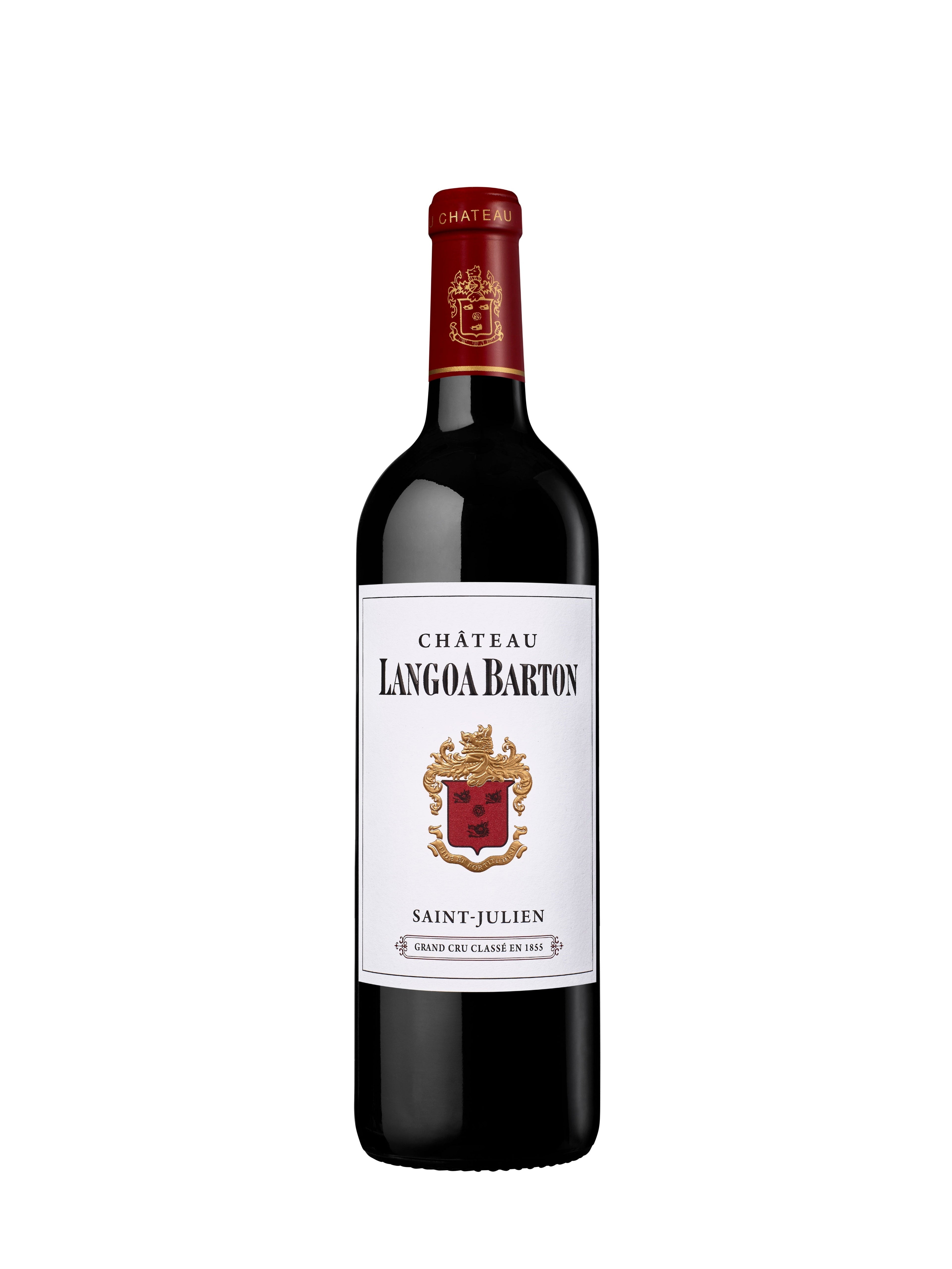 A bottle of 2017 Chateau Langoa Barton 750ml Red Wine