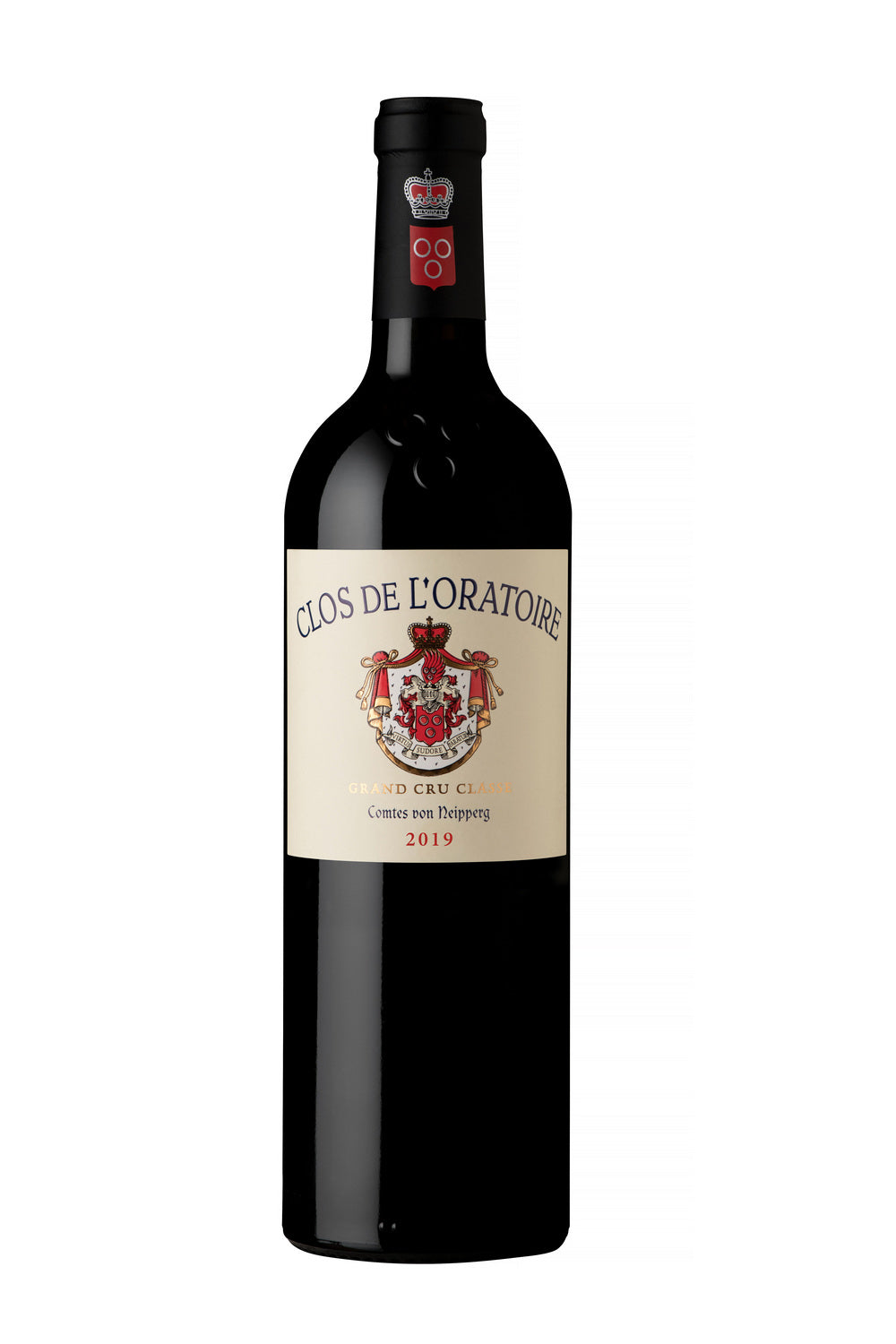 A bottle of 2022 Clos De L'Oratoire 750ml Red Wine