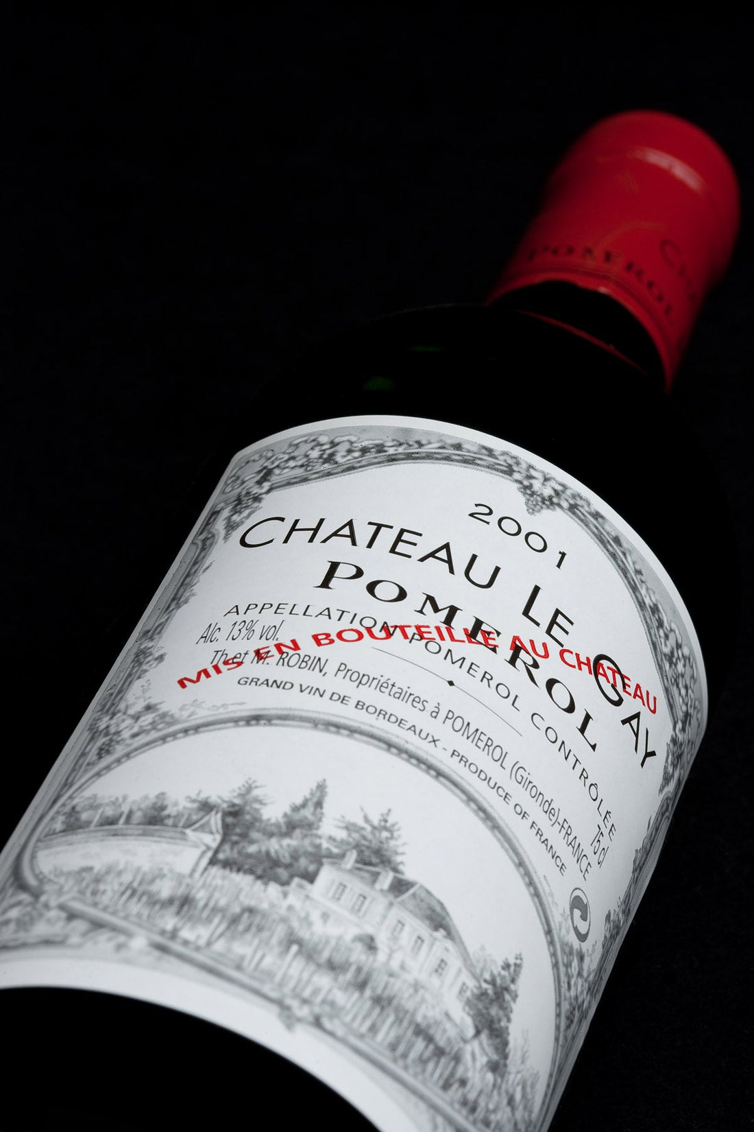 A bottle of 2018 Chateau Le Gay 750ml Red Wine