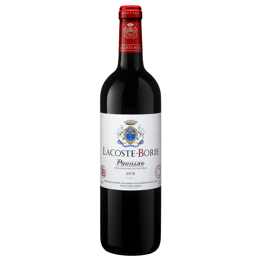 A bottle of 2022 Lacoste Borie 750ml Red Wine