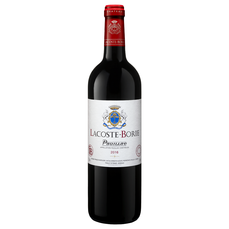A bottle of 2022 Lacoste Borie 750ml Red Wine