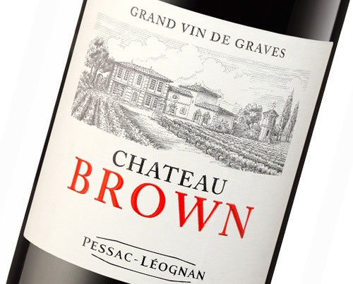 A bottle of 2017 Chateau Brown 750ml Red Wine