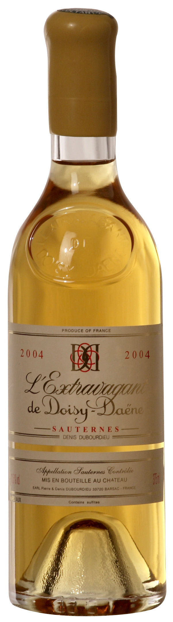 A bottle of 2017 Extravagant De Doisy Daene 375ml White Wine