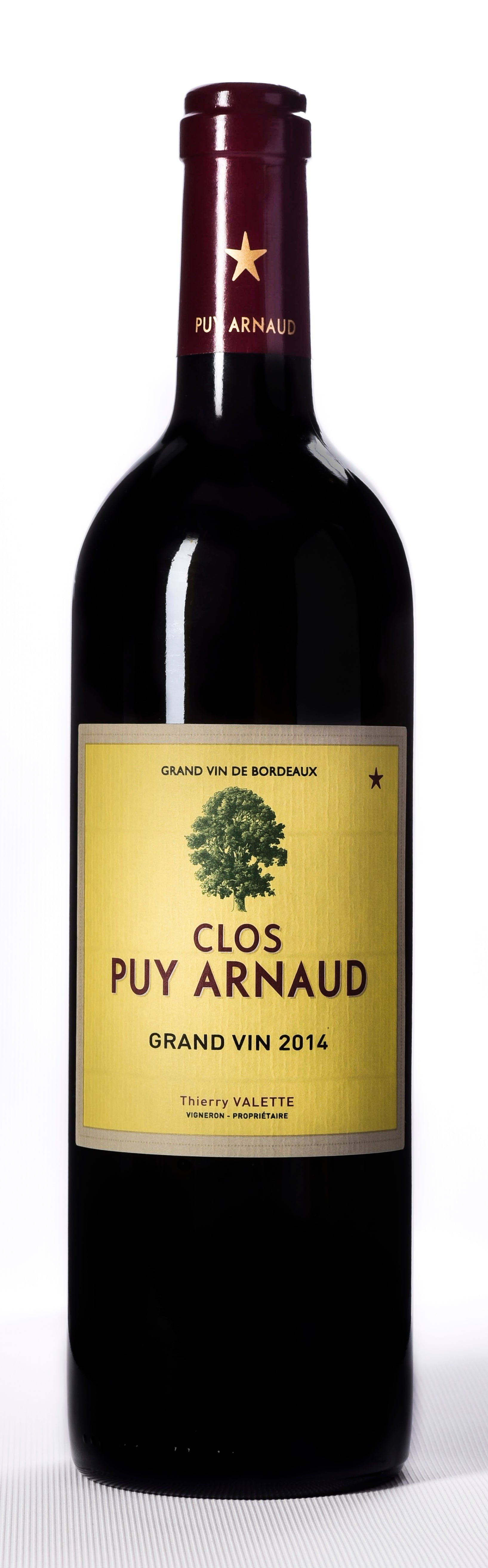 A bottle of 2022 Clos Puy Arnaud 750ml Red Wine