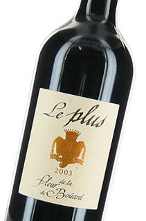 A bottle of 2015 Le Plus De La Fleur De Bouard 750ml Red Wine