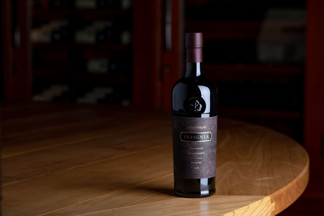 2015 Joseph Phelps Insignia (ITM381818) single bottle shot