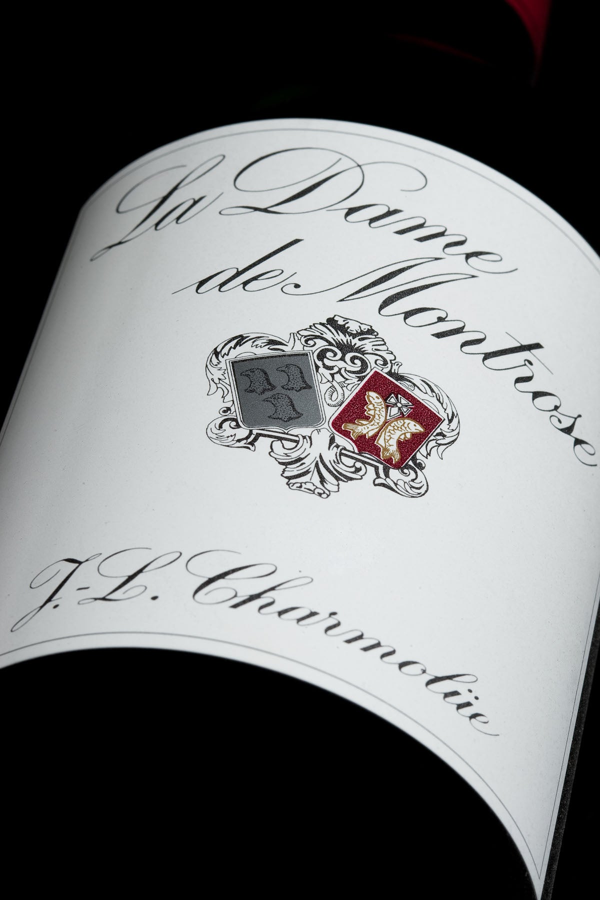 A bottle of 2017 La Dame De Montrose 6000ml Red Wine