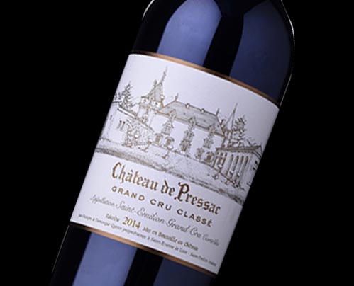 A bottle of 2018 Chateau De Pressac 750ml Red Wine