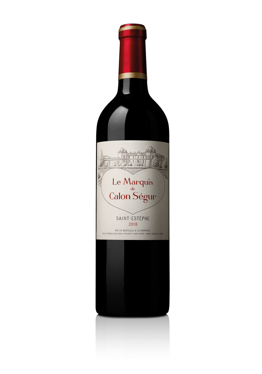 A bottle of 2022 Le Marquis De Calon Segur 750ml Red Wine
