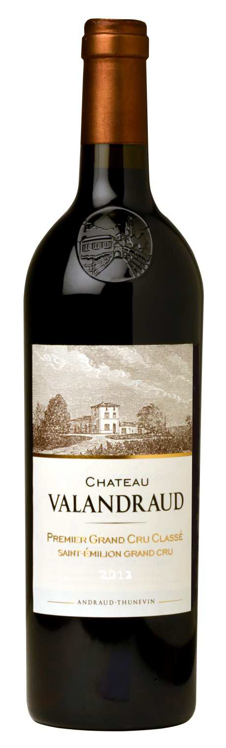 A bottle of 2015 Chateau Valandraud 750ml Red Wine