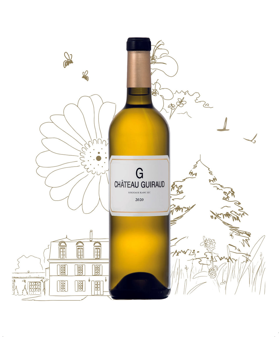 A bottle of 2013 G De Guiraud 750ml White Wine
