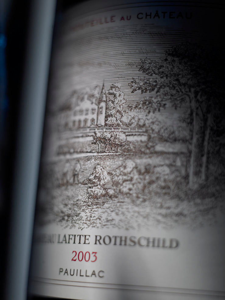 A bottle of 2017 Chateau Lafite Rothschild 750ml Red Wine