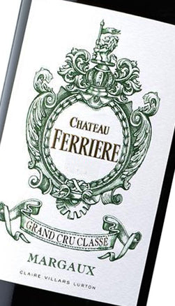A bottle of 2020 Chateau Ferriere 750ml Red Wine
