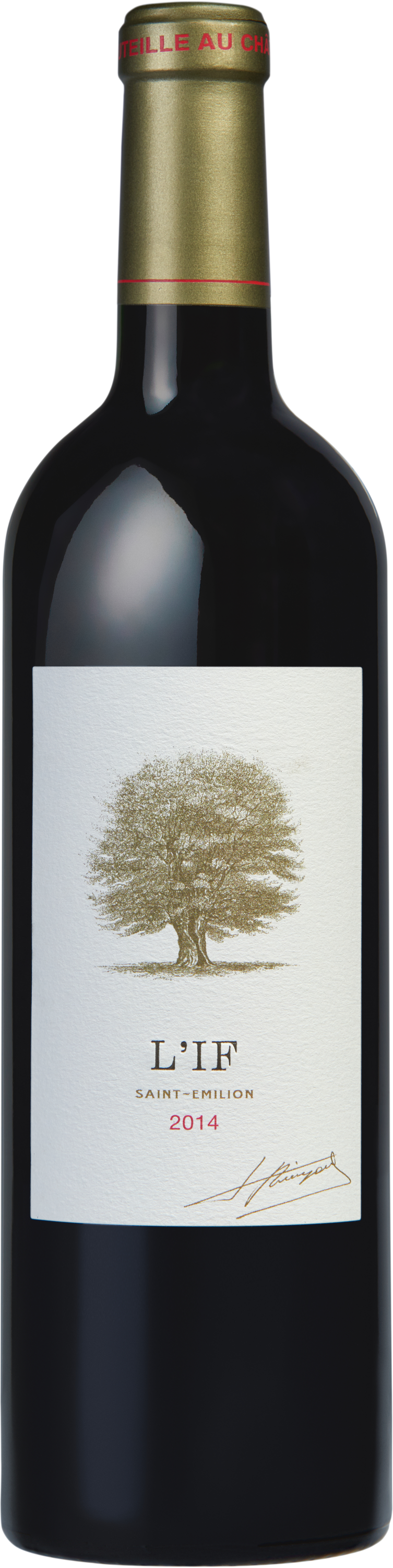 A bottle of 2011 L'If 750ml Red Wine
