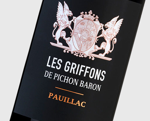A bottle of 2020 Les Griffons De Pichon Baron 750ml Red Wine