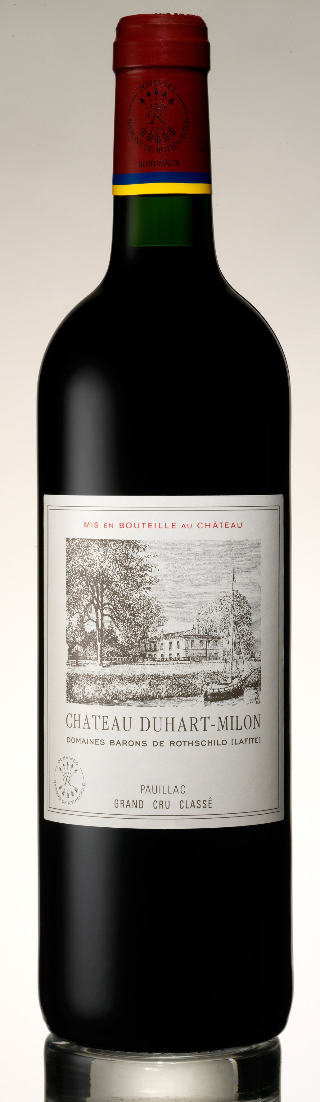 A bottle of 2001 Chateau Duhart Milon 750ml Red Wine